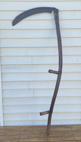 Vintage wooden handle hay - wooden,