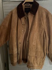 Zara Women’s Suede Leather Jacket With Embroidered Moon And Star Patches Size XL