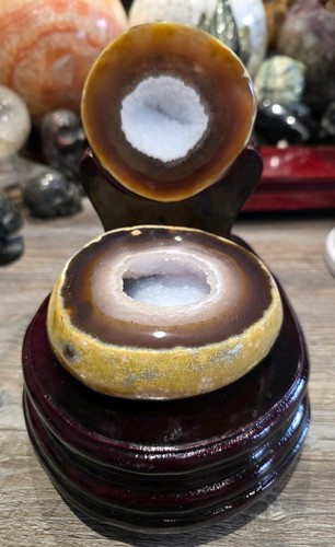 Beautiful druzy agate geode - agate, on