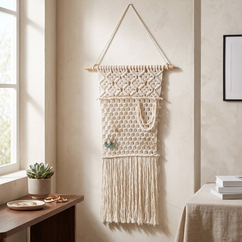 Nordic macrame wall hanging - macrame,