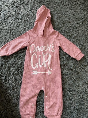 Pink waffle hooded babygrow - hooded,