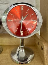 Mid Century Modern Big Ben Westclox Alarm Clock. Vintage/Retro/1970s/Astro .D.