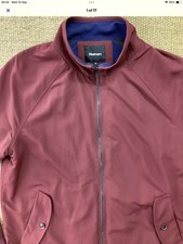 Mens ROHAN Medium Fusion Jacket Red Travel Fleece Lined Lightweight Good Cond.