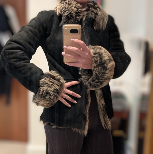 Shearling jacket toscana xs - jacket.,