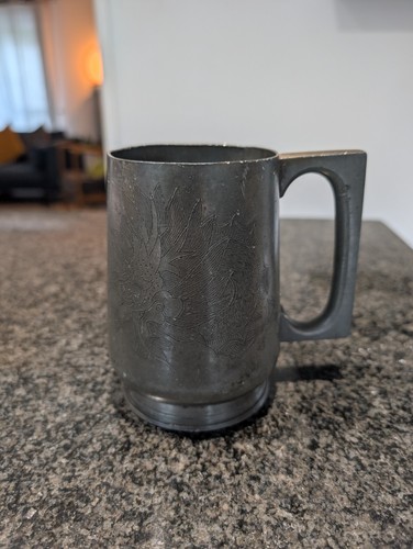 Antique chinese pewter tankard - chinese,