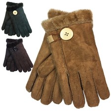 Faux Sheepskin Mittens or