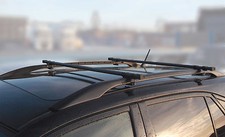 Streetwize Universal 125cm Anti Theft Locking Roof Rack Bars for Cars with Rails