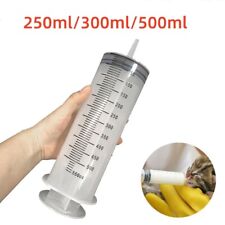 250/300/500ML Reusable Big Large Plastic Hydroponics Nutrient Measuring Syringe