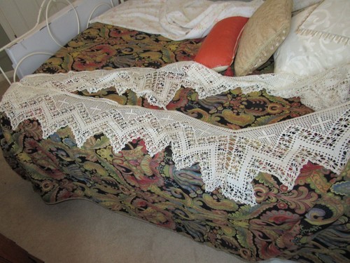 Vintage handmade crochet lace - vintage,