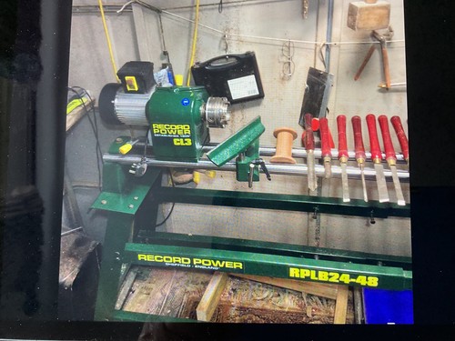 Lathe wood record - wood, .record