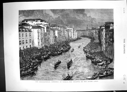 Old 1881 geographical congress - geographical,