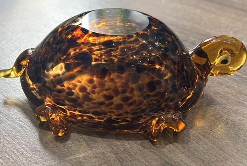 Murano art glass turtle - murano,