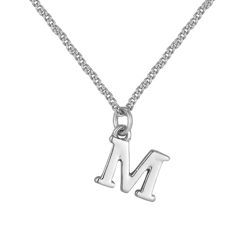 Silver plated alphabet - silver, and