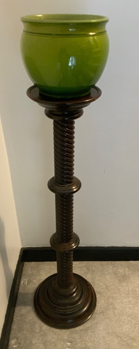 Antique barley twist wooden - twist,