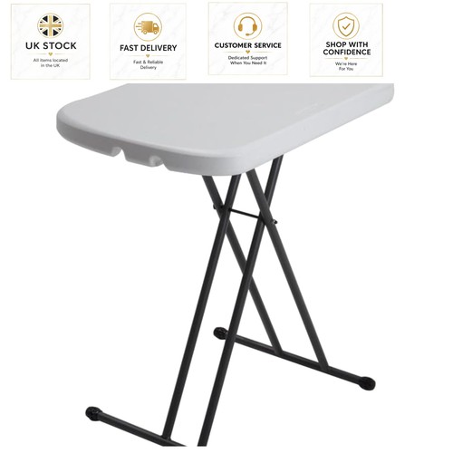 Durable white tray table with - durable,