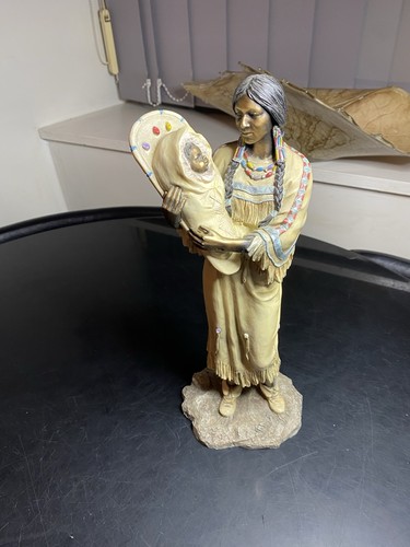 Native american statue - american,