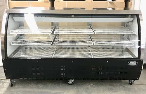 Deli case new black - new, 82"