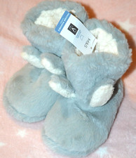 GIRLS M&S COSY BUNNY SLIPPER BOOTS SIZE 6 - BNWT