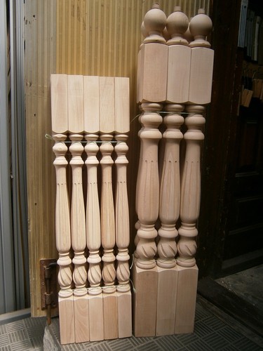Graceful stair balusters - balusters, newel