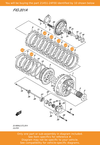 Suzuki plate clutch - plate,,