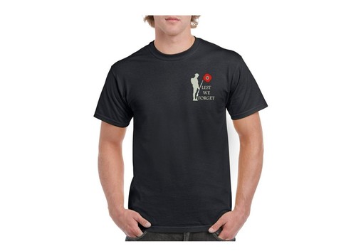 Embroidered lest forget - embroidered,