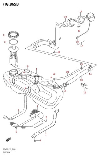 Suzuki genuine fuel - fuel, filler