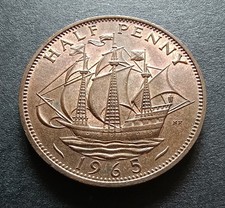 1965 Half Penny - Queen