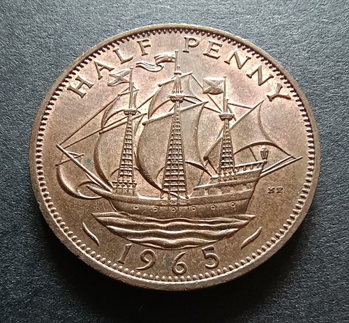 1965 half penny queen - 1965,