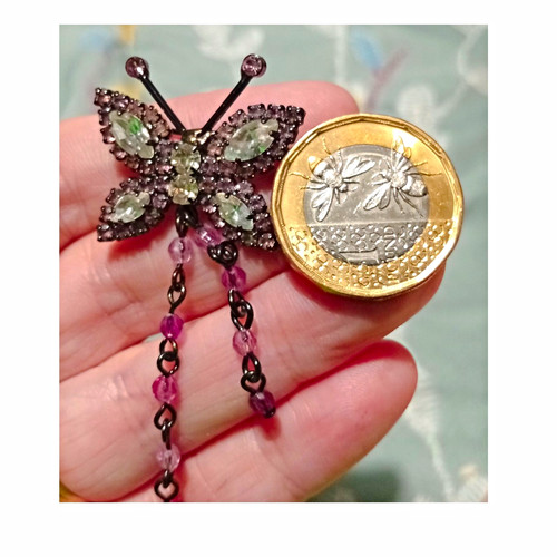Butterfly brooch vintage - brooch,