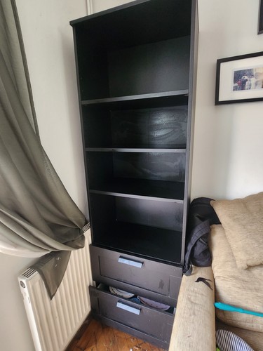 Ikea bookcase with - , drawers