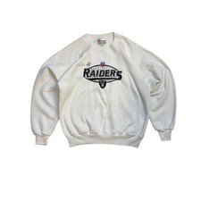 Women’s 90’s Hanes Vintage Oakland Raiders NFL Sweatshirt Medium