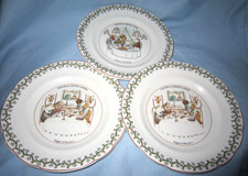 3 GIEN France Boitard The Real Cheese Lovers Les Amateurs 20cm Plates Sheep  Cow