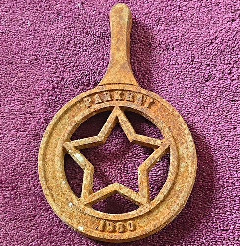 Cast iron round star design - star,