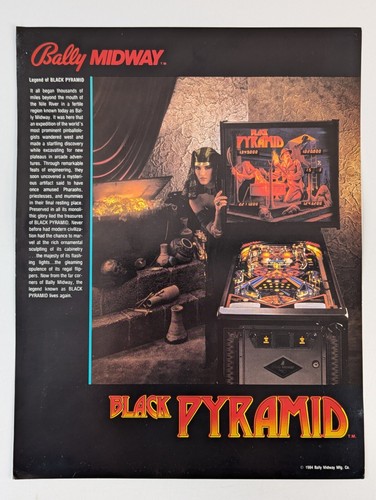 Bally black pyramid pinball - bally,