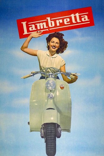 Vintage scooter lambretta - vintage,