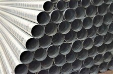 Galvanised Spiral Tube Duct 1m Lengths – 100mm Diameter
