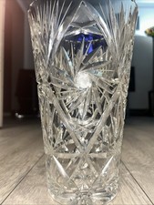 Vintage Tall Crystal Vase