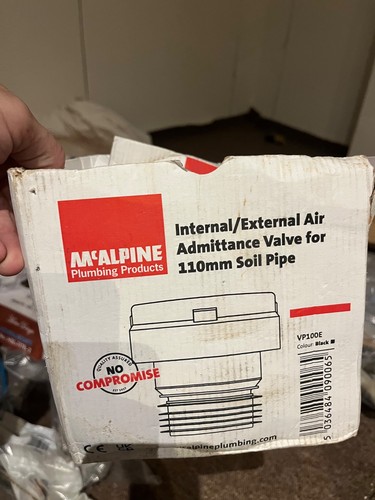 Mcalpine 110mm air admittance - 110mm,