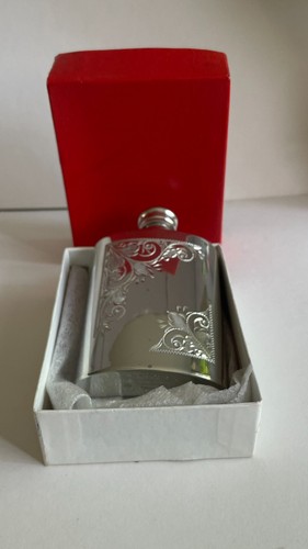 3oz pewter hip flask curry - pewter, c.