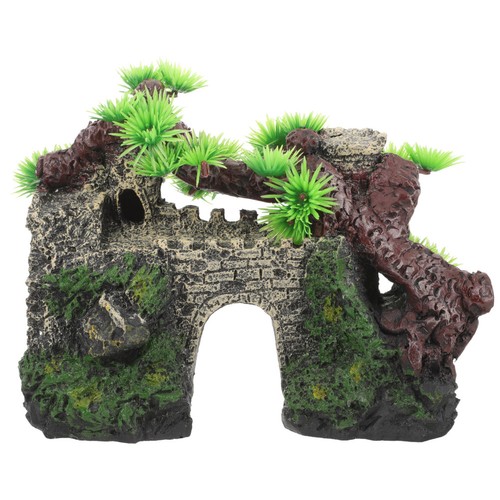 Fish tank castle large - castle,