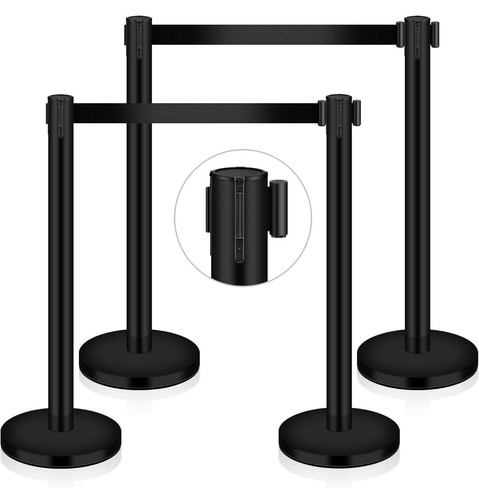 4pcs crowd control - 4pcs, stanchion