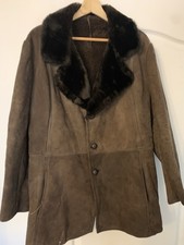 Men's Vintage Faux Fur Jacet Classic Coat