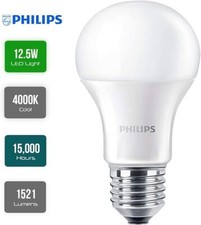 Philips LED GLS Light Bulbs 100W Cool White ES/E27 Screw Frosted 4000K Non-Dim