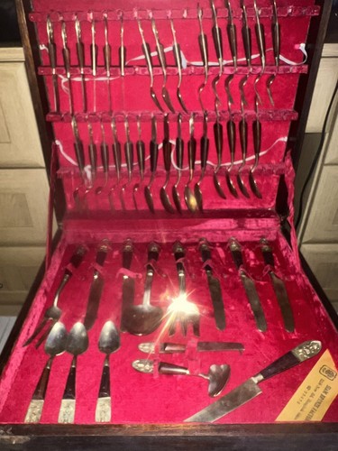 Vintage bronze cutlery set - bronze, 44