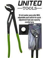 Large Plier Pipe Wrench Grips. Water Pump Pliers 406mm long. Oil Filter Remover