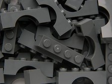 LEGO ARCH 1x4 x10 pieces # DARK STONE GREY # bridge window wall castle 