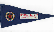 Vintage Pennant / Flag - CRYSTAL PALACE FC SUPPORTERS' CLUB (last one available)