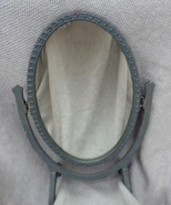 vintage Oval table swing mirror wooden framed by Arthur E Renow