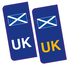 2 x Scotland Car Stickers -