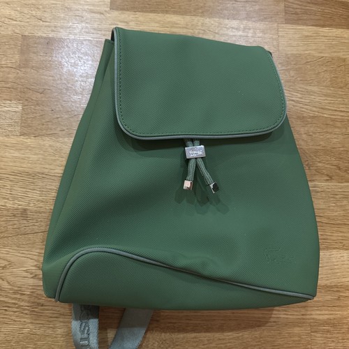 Lacoste green pvc backpack - lacoste,